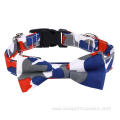 Friendly Camo Luxury Removable Bow Tie Dog Collar